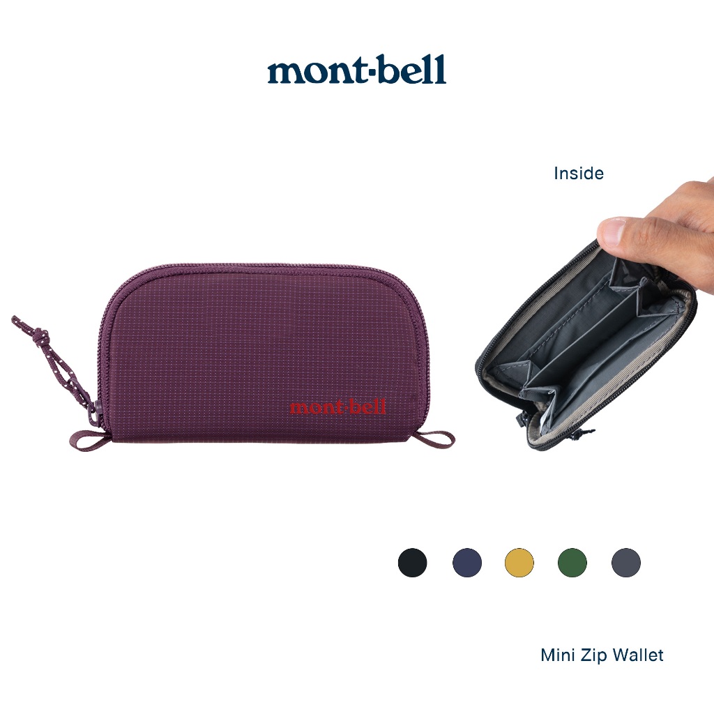 Montbell กระเป๋าตัง รุ่น 1133373 Mini Zip Wallet NEW