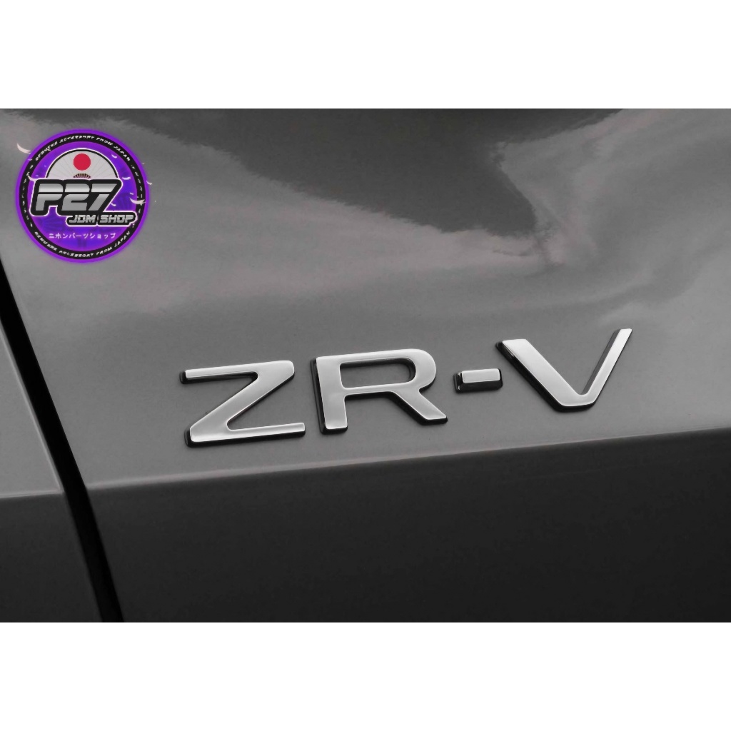 [ แท้มือสองญี่ปุ่น ] โลโก้ / Logo ZRV แท้ Honda Japan สำหรับ ติดฝาท้าย Honda HRV CRV WRV BRV