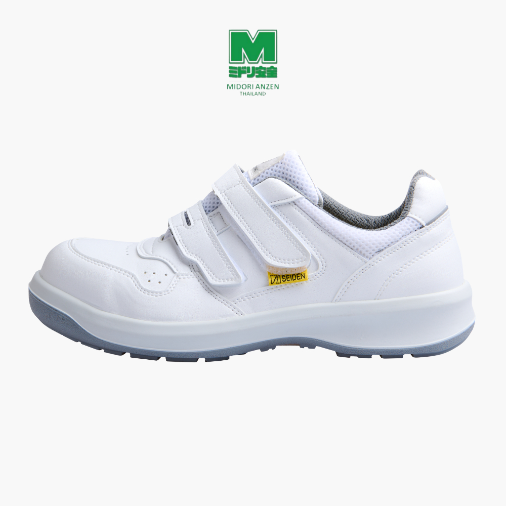 Midori Anzen รองเท้าเซฟตี้ สไตล์สนีคเกอร์ รุ่น UG3695 สีขาว / Midori Anzen Safety Sneaker UG3695 WHI