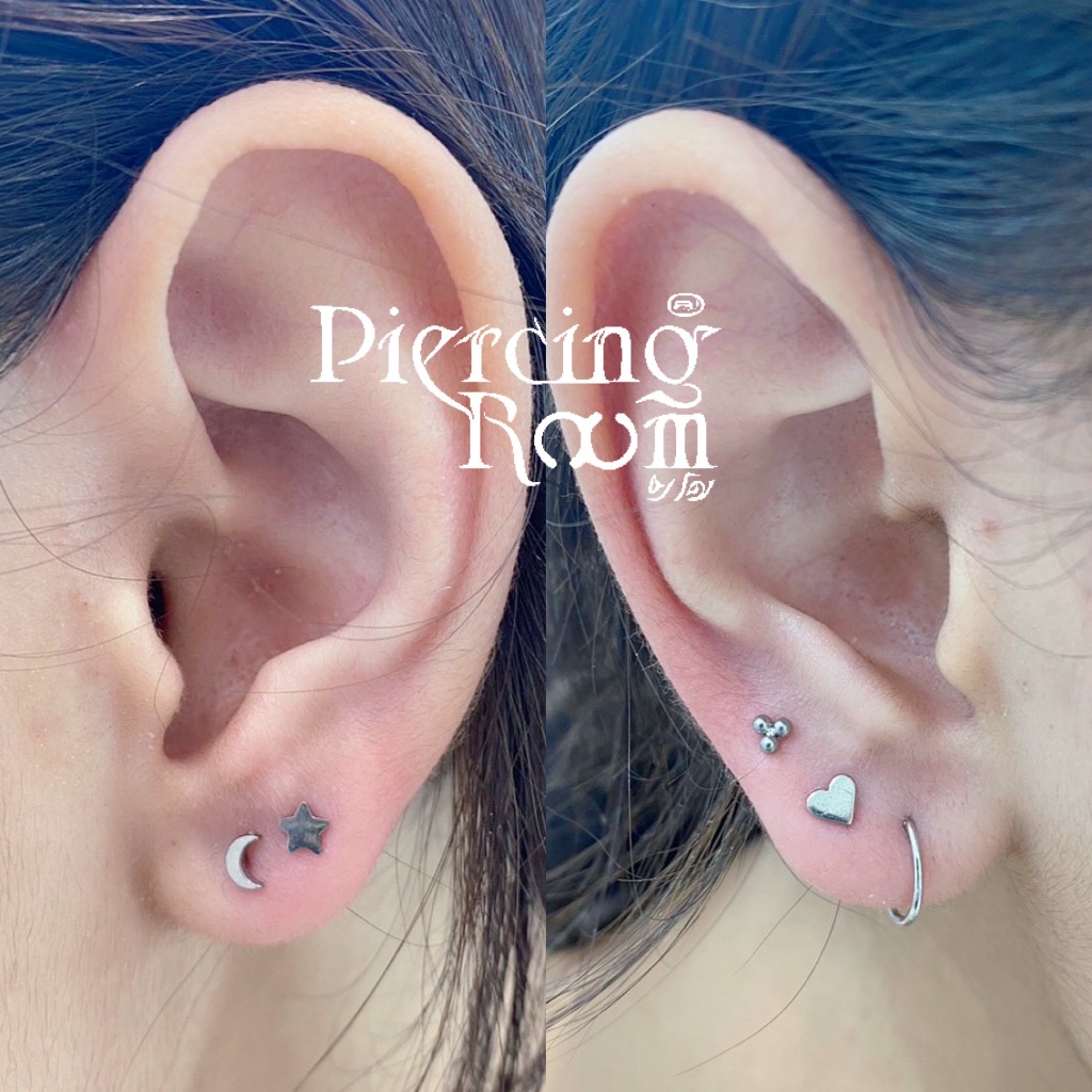 Piercingroom by Jay حلق قلب تيتانيوم للبشرة الحساسة — صورة 6
