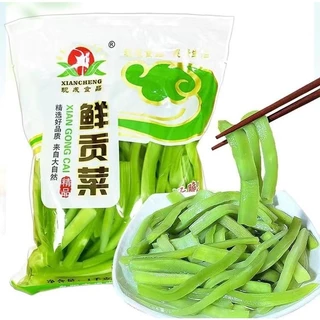 พร้อมส่ง ก๊งฉ่าย งูเขียว ผักส่วยสดหม้อไฟ เคี้ยวกรอบๆ ผักหม้อไฟ ผักมอส 1kg 鲜贡菜