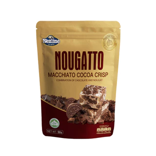 [ยกลัง 60 ห่อ](50 กรัม) Nezline Nougatto Nougat Crisp นูกัตโตะ ขนมนูกัต มาเคียโต้ 6 รสชาติ ขนาดพกพา ตราเนสไลน์