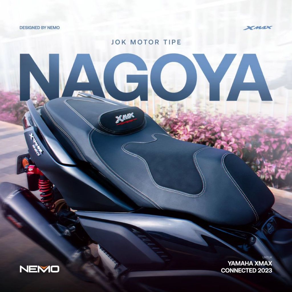 เบาะแต่ง NEMO NAGOYA สำหรับ New Xmax 300 2023-2024  เบาะแต่งทรงสปอร์ต Xmax300