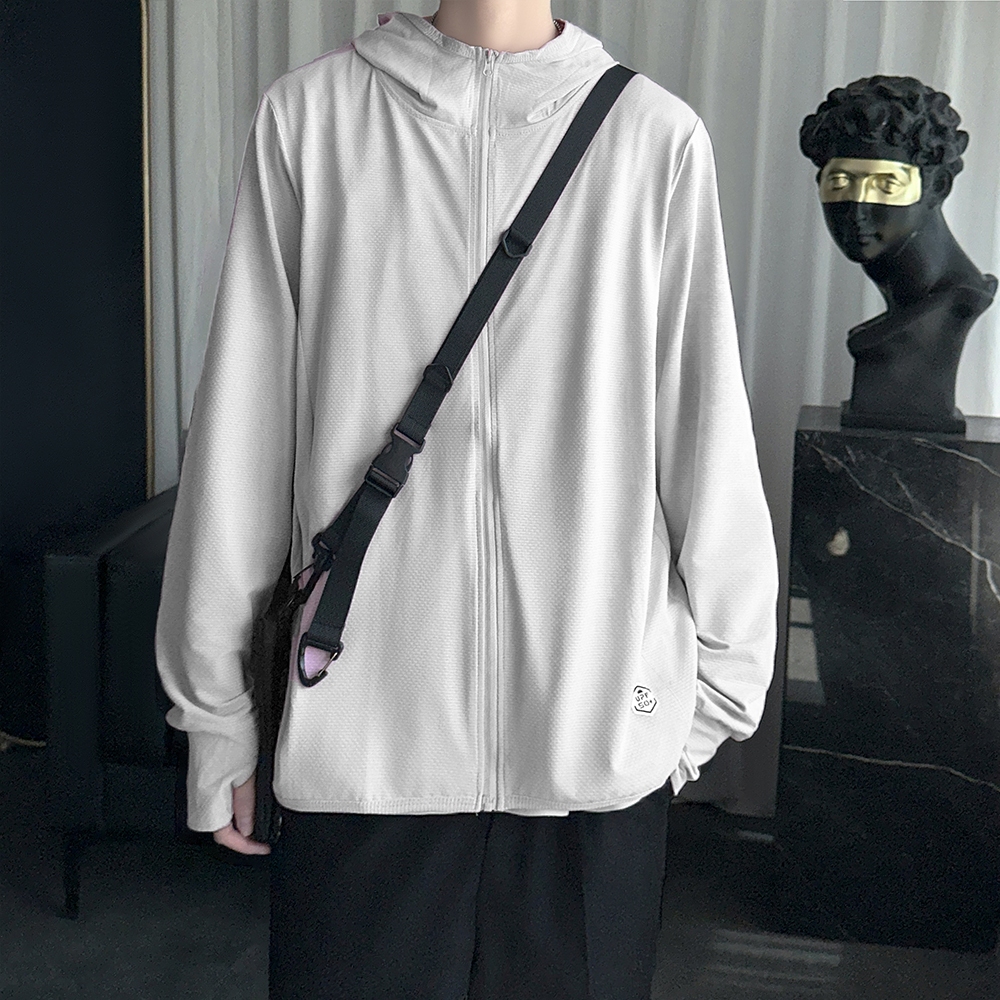 Unqlo Man Sun Jacket กีฬากลางแจ้งตกปลาเสื้อฤดูร้อน UV Breathable Coat