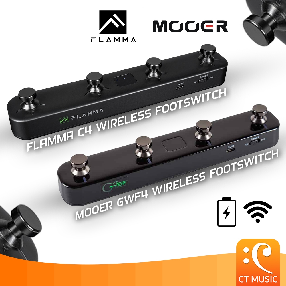 Mooer GWF4 GTRS Wireless Footswitch / Flamma C4 Wireless Footswitch ฟุตสวิตช์ GTRS Foots witch