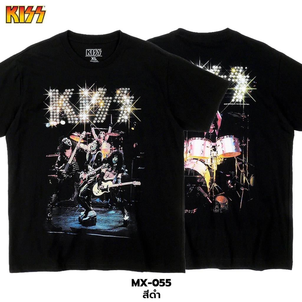Power 7 Shop เสื้อยืดวง คิส ลิขสิทธ์แท้ KISS T-SHIRTS (MX-055)