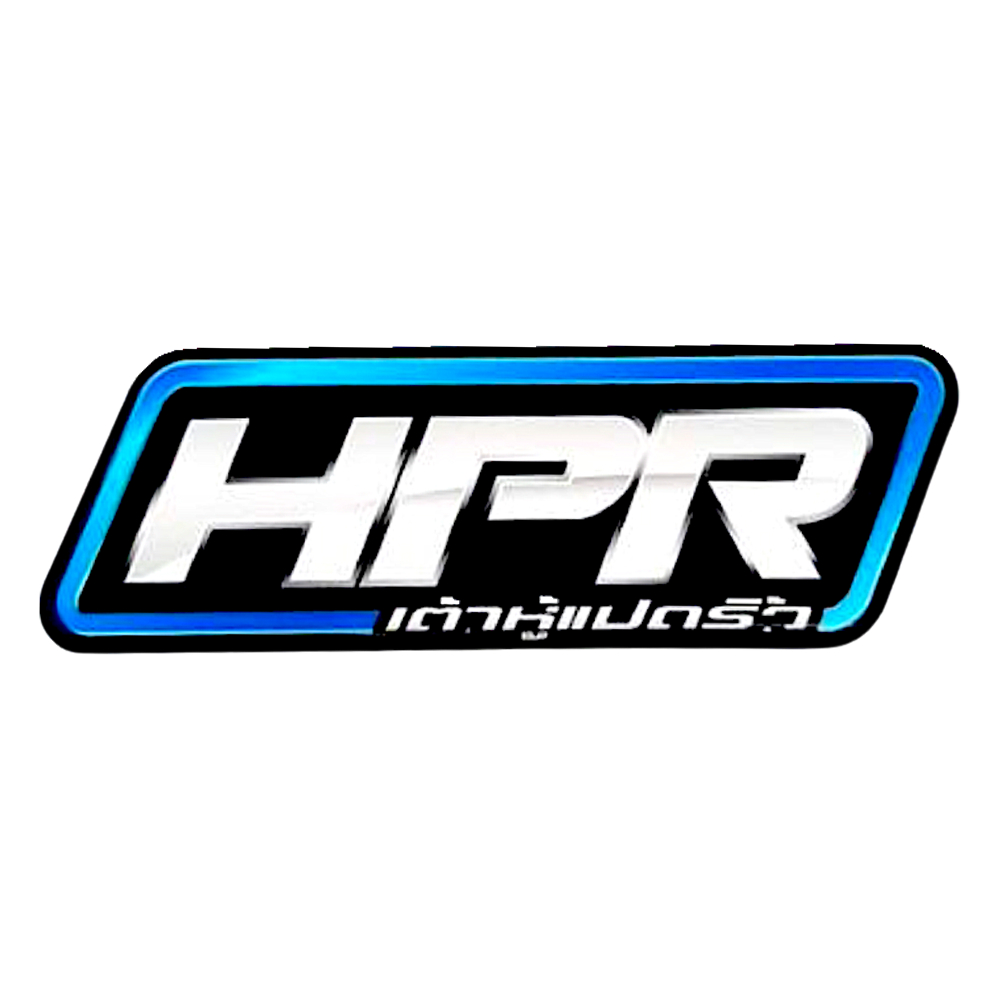 สติกเกอร์ติดรถ HPR เต้าหู้แปดริ้ว 1 แผ่น พร้อมส่ง – โปรปัง