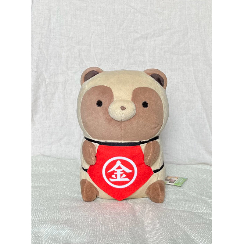 ตุ๊กตา Tanuki Chunky Plush Kintaro Tanuki Mascot มือสองตู้ญี่ปุ่น 🪭🏮