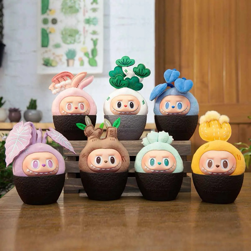 [แท้ พร้อมส่ง ] พวงกุญแจ Labubu แบบเลือกตัว THE MONSTERS-NAUGHTY PLANTS Vinyl Face Blind Box
