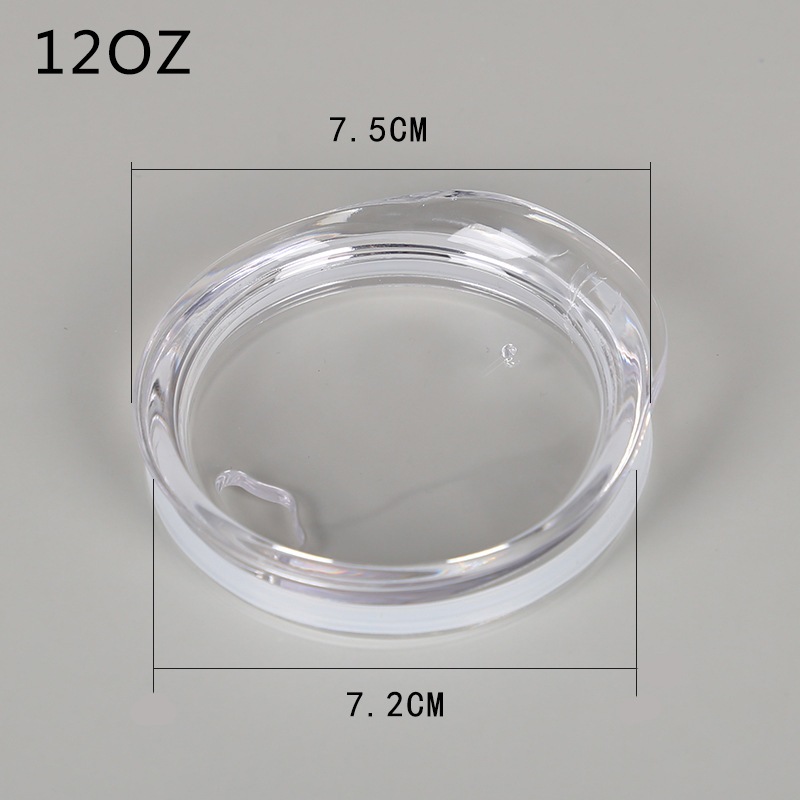 ฝาแก้วใส สำหรับแก้วเก็บความเย็น - ร้อน ขนาด 12oz