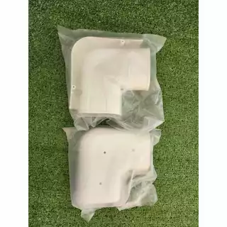 งอโค้งแบน สีขาว งอแบนรางครอบท่อแอร์ ขนาด 75