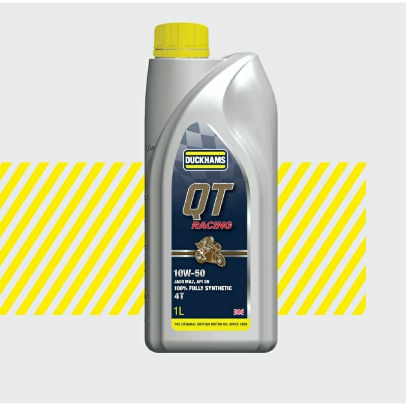 น้ำมันเครื่องสังเคราะห์แท้100เปอร์เซ็น duckham qt racing  คิวที เรซซิ่ง SAE 10W-50 น้ำมันเครื่องบิ๊ก