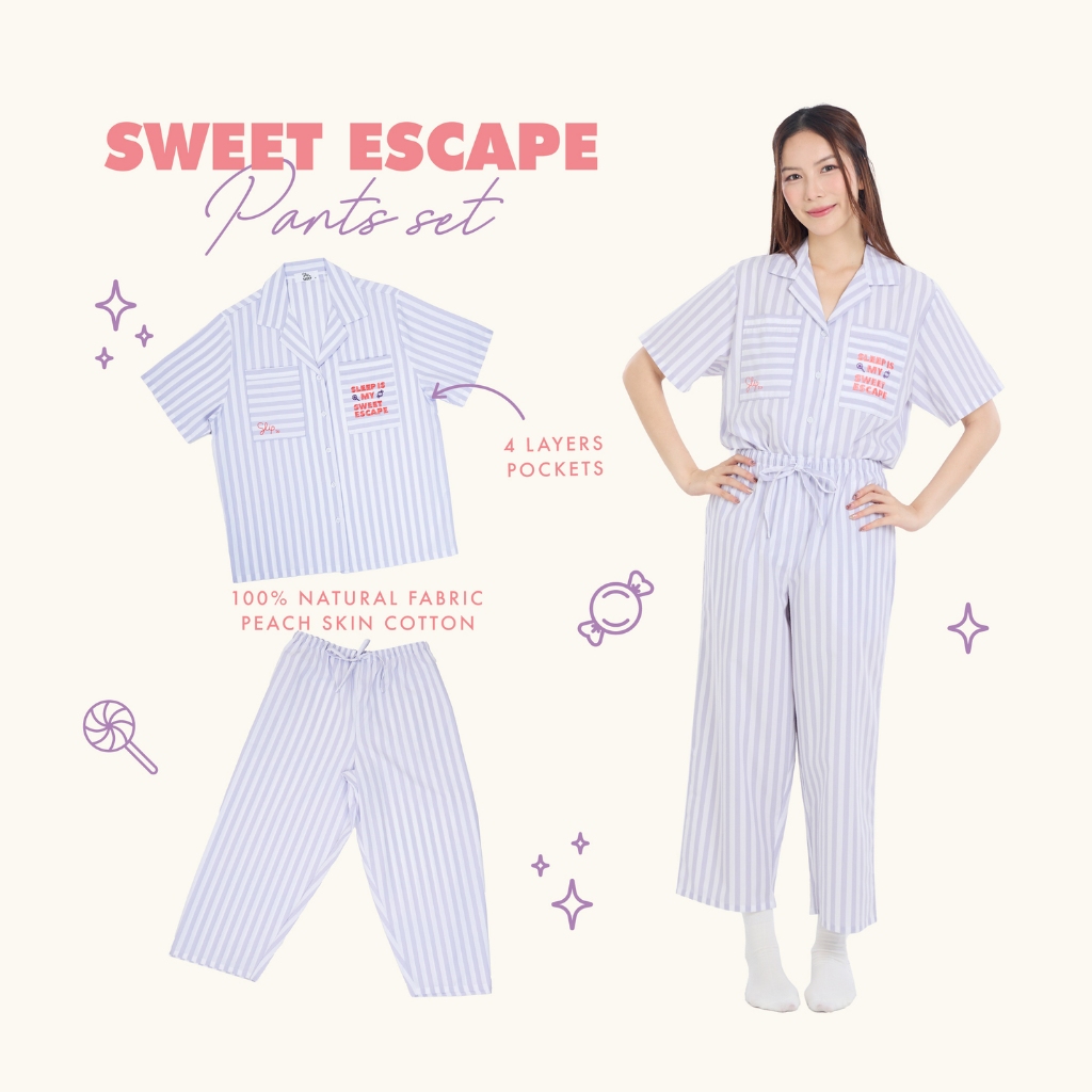 ชุดนอน Sleep is - Sweet Escape Pants set