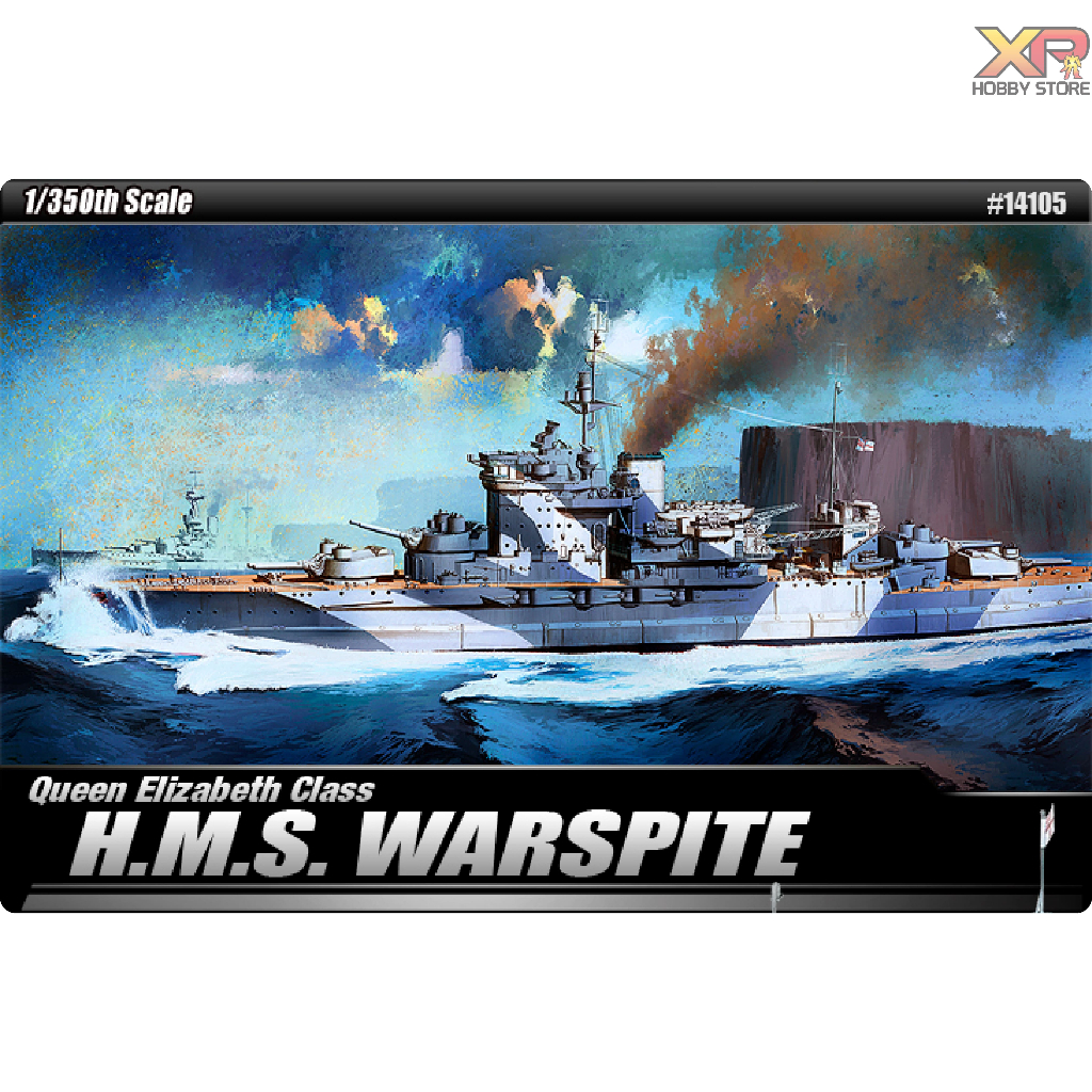 [Academy Model] 1/350: QUEEN ELIZZBETH CLASS H.M.S. WARSPITE (AC 14105)