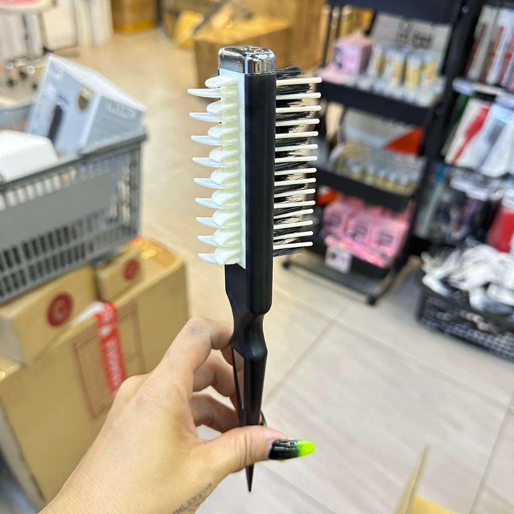 HAIR Shark หวีเซ็ตผม หวียีผม  หวีจัดแต่งทรงผม 2 in 1