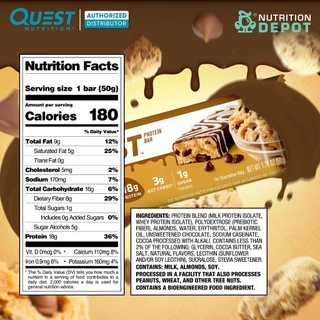 Quest Protein Bar - 1 Bars โปรตีนบาร์ 1 ชิ้น