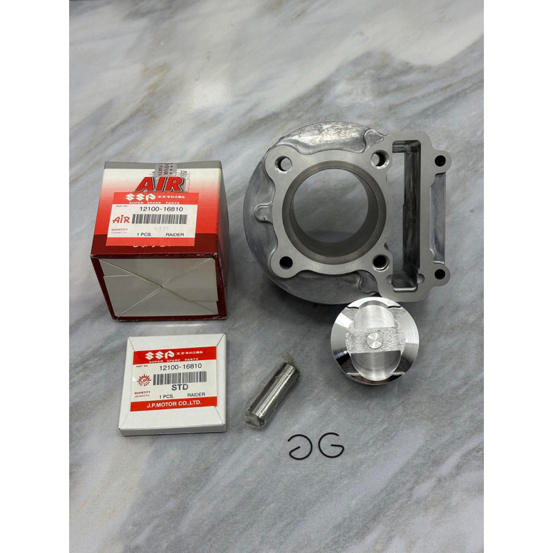 เสื้อmioลูก57มิลสำหรับใส่ชักเดิมพร้อมปาดหลบวาล์วลูกสูบสลัก15มิลปลอกนอกโต61.4มิลใส่แคร้งเดิมได้เลย