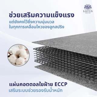 [ ขายดี ] LOTUS ที่นอนสปริงอัจฉริยะ รุ่น Precise II (Navy) หนา 11 นิ้ว สเปคนุ่มแน่น ส่งฟรี
