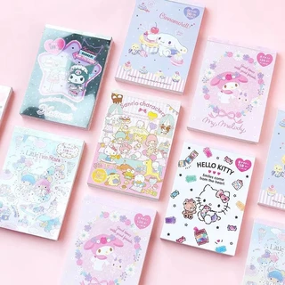 (ญี่ปุ่นแท้ 100%) คอลใหม่มาแล้วค่า กระดาษโน้ต ฉีก memo pad + sticker sanrio ขนาด A6 ลิขสิทธิ์แท้ สมุดจด