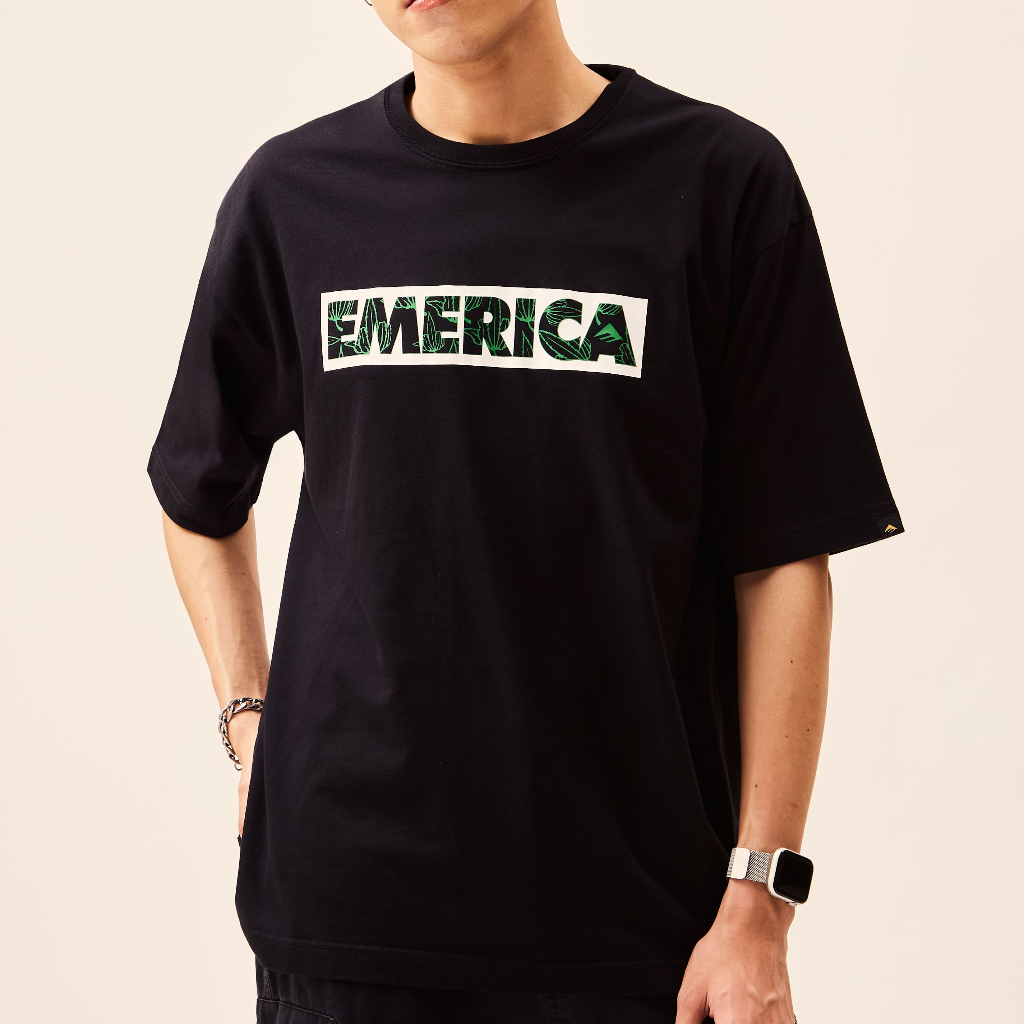 EMERICA เสื้อยืด GREEN LINE BOLD S/S TEE