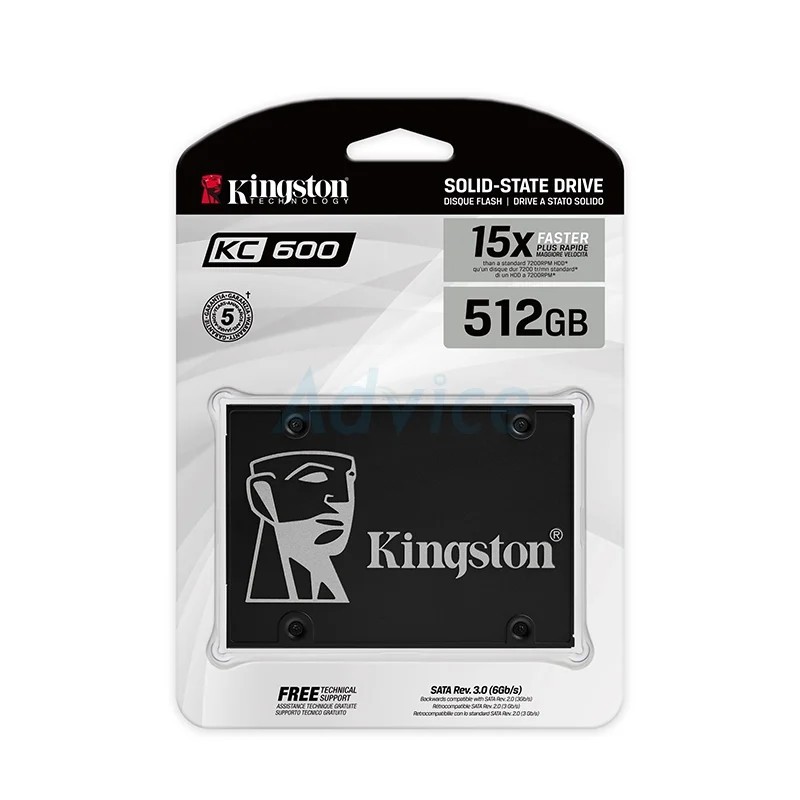 512 GB SSD SATA KINGSTON KC600 (SKC600/512G)