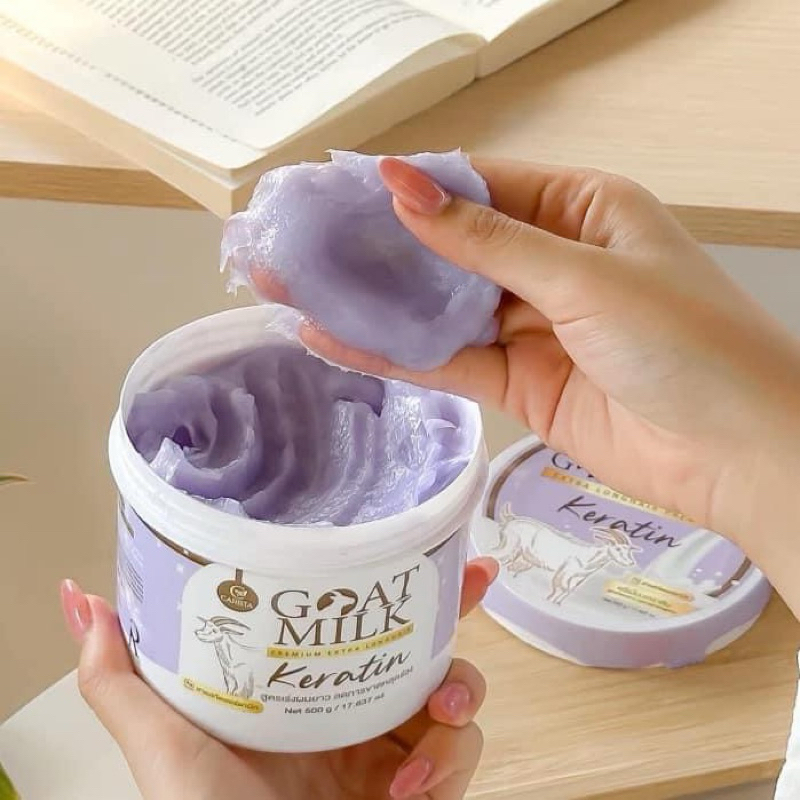 (1กระปุก) คาริสต้า เคราตินนมแพะ มี 2สูตรให้เลือก CARISTA GOAT MILK KERATINพร้อมส่ง