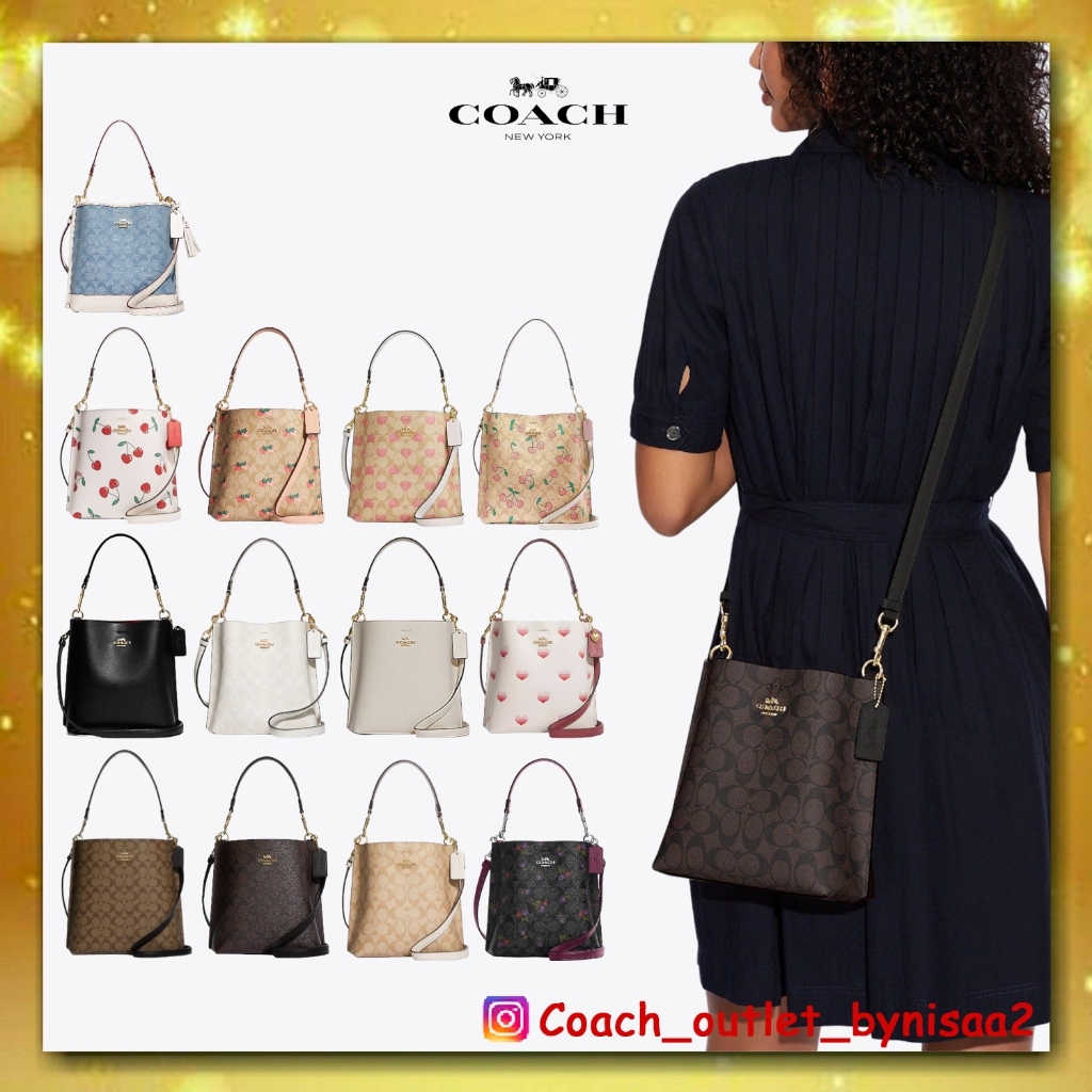 COACH MOLLIE BUCKET BAG 22 IN SIGNATURE CANVASS