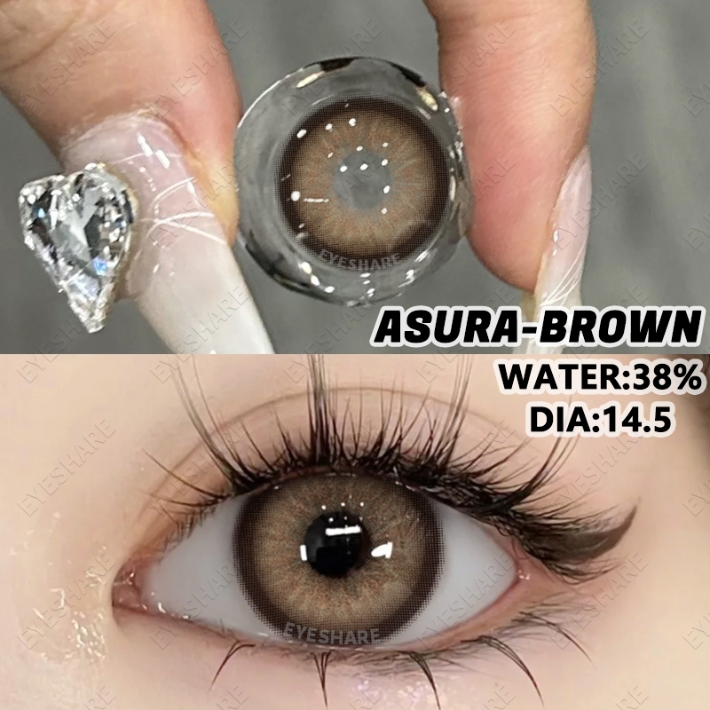 {COD}-Asura คอนแทคเลนส์สีฟ้า 1คู่ 14.5mm Big Eyes เลนส์รายวัน คอนแทคเลนส์สี ใช้ได้ 1 ปี ส่งฟรี - รูปที่ 3