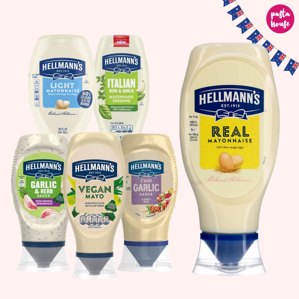 Hellmann's Mayo Squezze 250ml - มายองเนส ซอสนำเข้า ขวดบีบ 250ml ออแกนิค