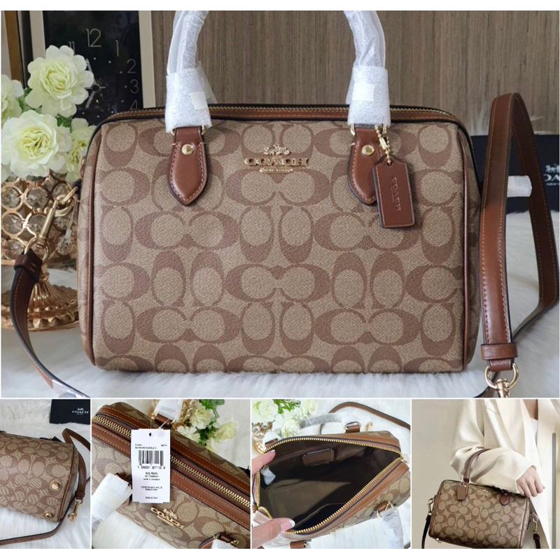 รุ่นใหม่และรุ่นเก่า ROWAN SATCHEL IN SIGNATURE CANVAS CH280 CH486 CR122 หมอน