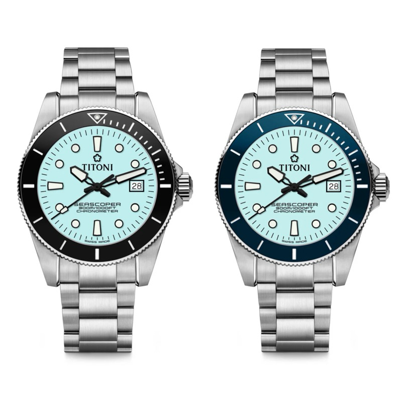 TITONI SEASCOPER 300 IceBlue Dial (83300 S-BE-718 และ 83300 S-BK-718)