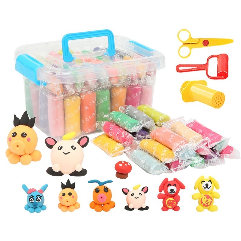 ถูกที่สุด️ ดินเบา 24/36 สี ดินเบาเกาหลีดินน้ำมัน ดินเบา 24/36 สี ดินเบาเกาหลี ดินเบาลูกเจี๊ยบ ของเล่นเด็ก แฮนด์เม - รูปที่ 3