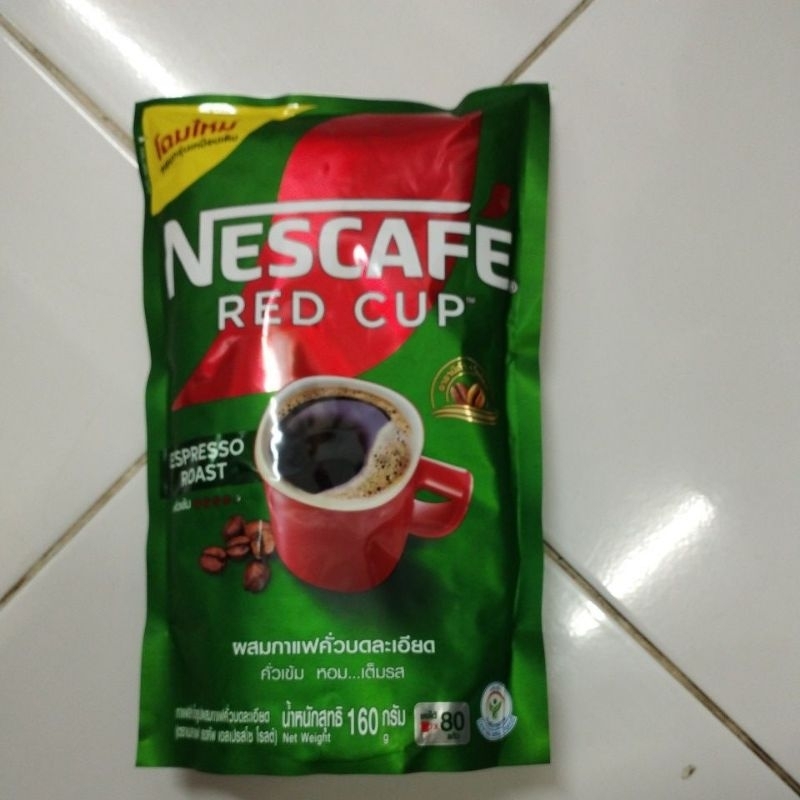 เนสกาแฟ เรด คัพ เอสเปรสโซ่ นน.160ก.ชงได้80แก้ว หมดอายุ 12/25