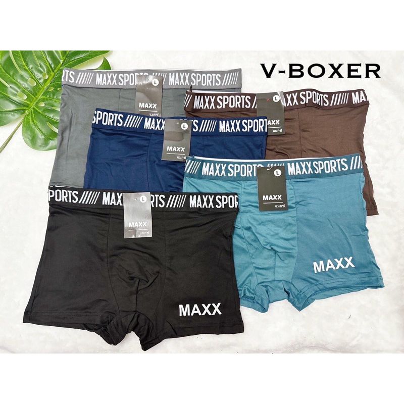 🔥พร้อมส่ง🔥บ๊อกเซอร์Maxx 1 แพ็ค 10 ตัวผ้านุ่มใส่สบาย