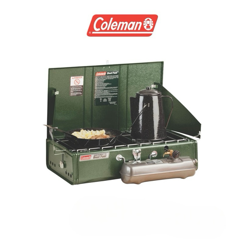 COLEMAN US STOVE 2 BURNER CLASSIC 424 เตาน้ำมัน 2 หัว ถังเทา Made in USA 🇺🇸