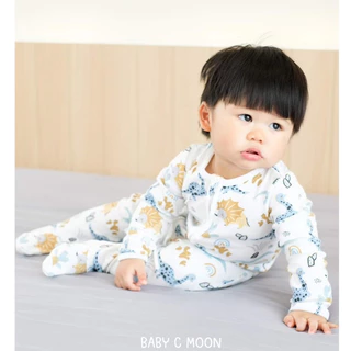 Part 2 BABY C MOON ชุดหมีคลุมเท้า 0-2 ขวบ Two Way Zipper / ชุดนอนเด็ก / ชุดเด็กแรกเกิด