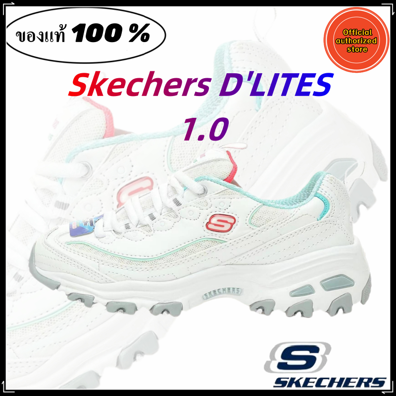 Skechers สเก็ตเชอร์ส รองเท้าผู้หญิง Women D'lites1.0 Sport shoes ของแท้ 100 % การสึกหรอ ป้องกันการลื่น