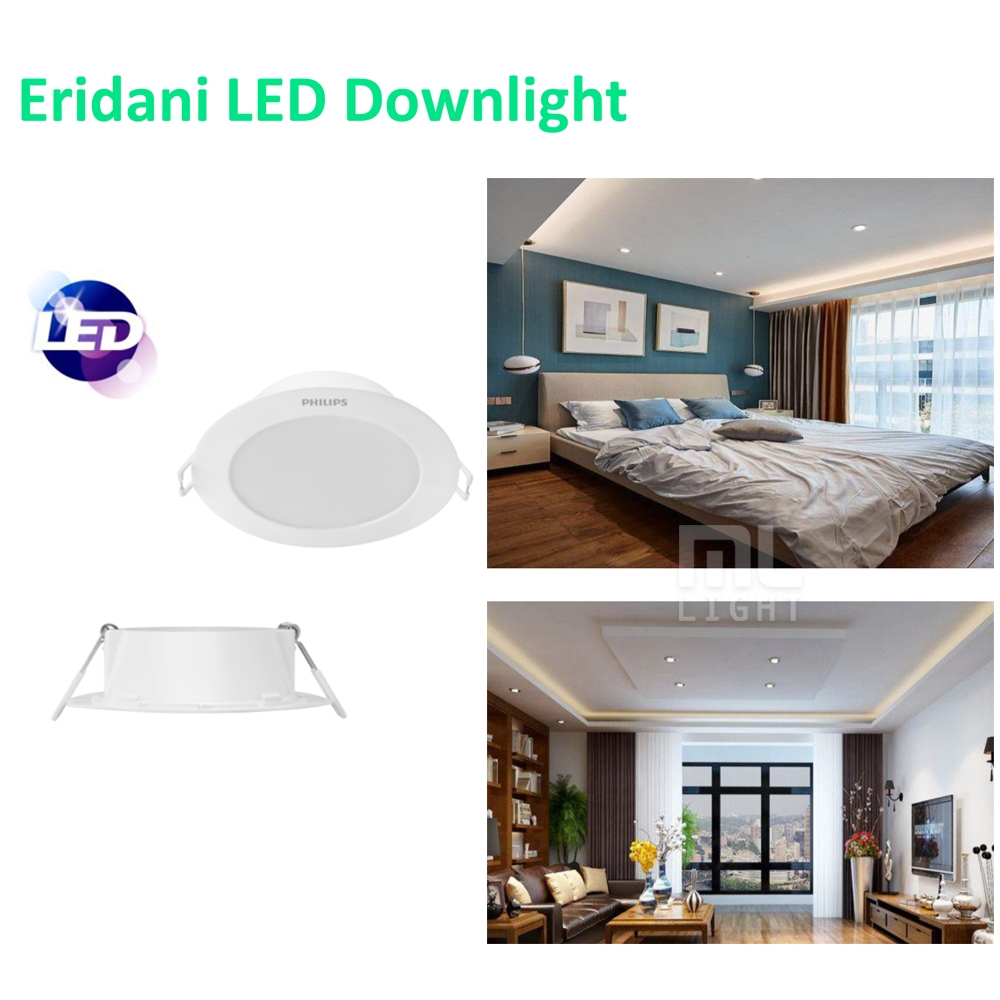 Philips LED Downlight 3.5W รุ่น Eridani DL190B หน้ากลม 3.5นิ้ว (ฝังฝ้า) ดาวน์ไลท์ แสงขาว/วอร์ม/คูลไวท์ โคมไฟ ดาวไลท์ ราคา ถูกที่สุด ดีลบีเคเค แกลเลอรีภาพที่ 3