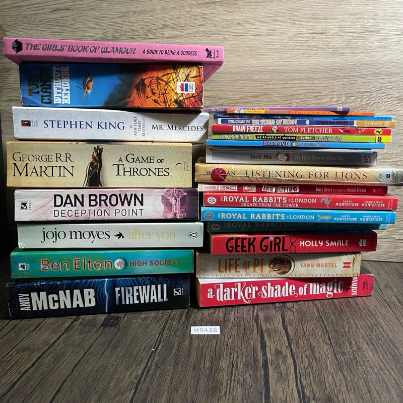 หนังสือ (มือสอง) ENG หนังสือภาษาอังกฤษ Stephen King / Jojo moyes / Mcnab / Dan Brown / Royal rabbit 