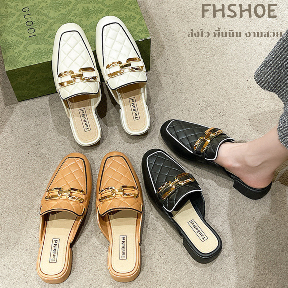 พร้อมส่ง รองเท้าผู้หญิง รองเท้าแตะ งานสวยสไตส์เกาหลี