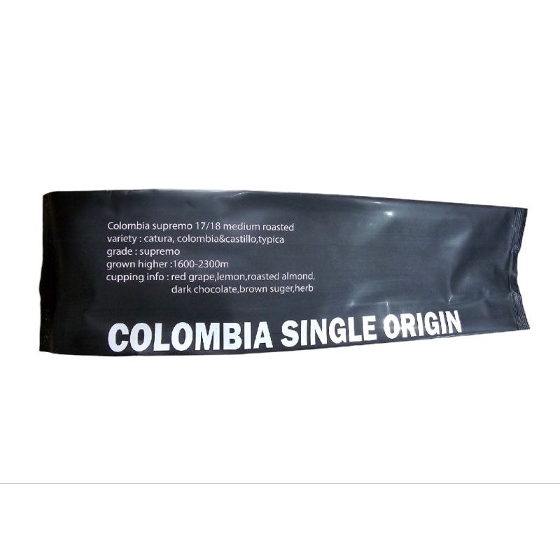 เมล็ดกาแฟ Colombia single origin 500g (medium roasted) **วันคั่วอยู่บนขอบถุง ปี/เดือน/วัน