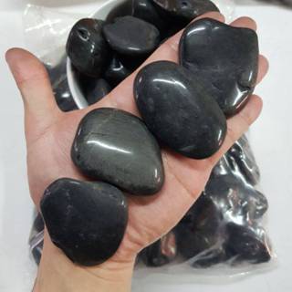 หินดำเงาบาหลี คัดพิเศษ หินโรยหน้ากระถาง หินตู้ปลา หินแคคตัส …