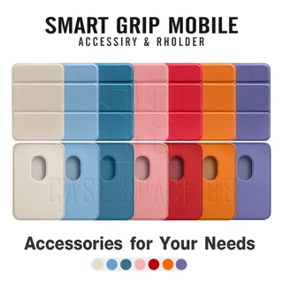 Casespace88 Smart Grip Mobile ขาตั้งโทรศัพท์มือถือ แบบแม่เหล็ก พับได้ ใส่บัตรได้ 2 ใบ สําหรับ iPhone Cardholder