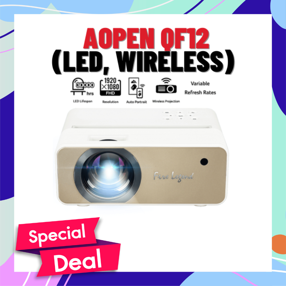 โปรเจคเตอร์ AOPEN QF12 (LED, Wireless)