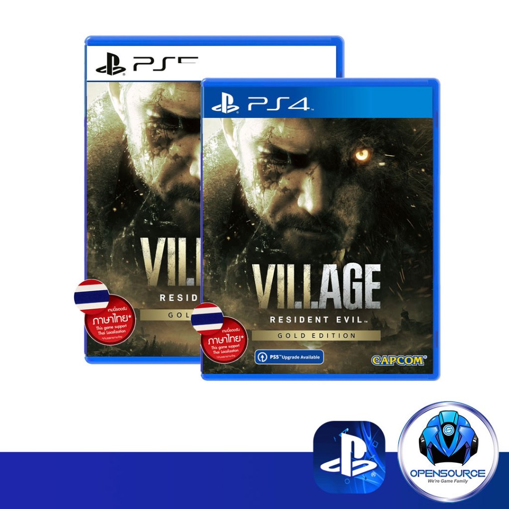 [พร้อมส่ง]Playstation: แผ่นเกม PS4 &amp; PS5 - Resident Evil Village RE8 REVillage (ASIA Multi-languages)