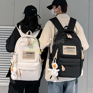 Allsking กระเป๋าสะพายหลัง ขนาด 44 x 13 x 28 cm กระเป๋าเป้กันน้ำ สําหรับนักเรียนผู้ชาย และผู้หญิง มี 3 สีให้เลือก
