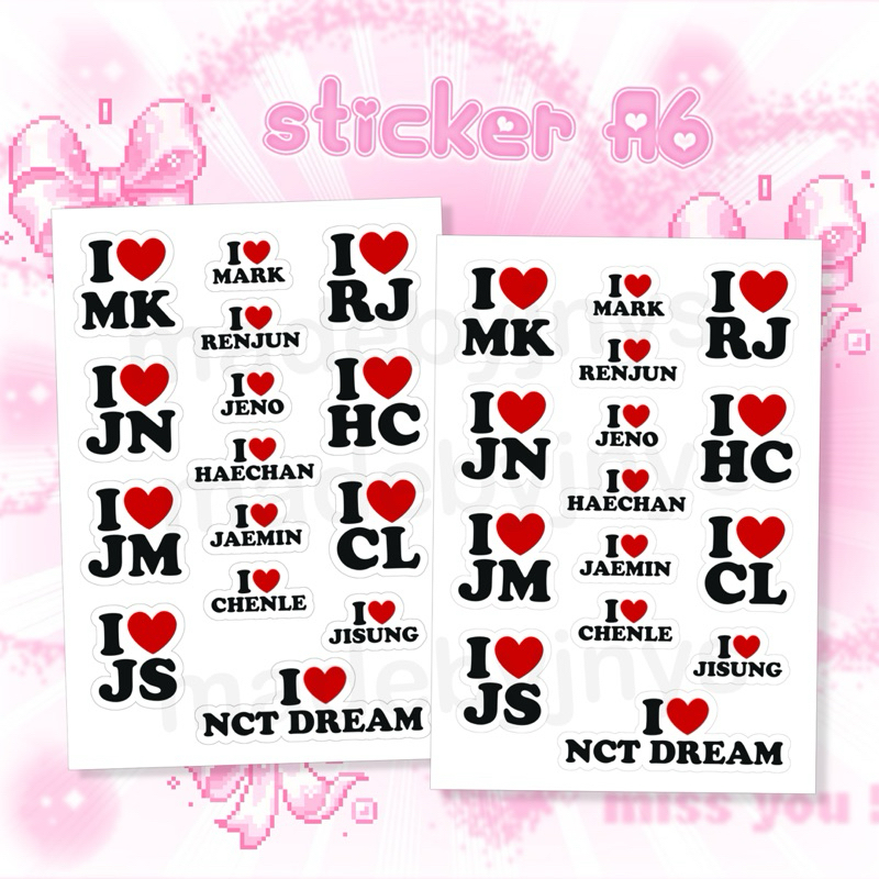 i nct dream sticker A6 พร้อมส่งอ่านรายละเอียดก่อนสั่งซื้อ