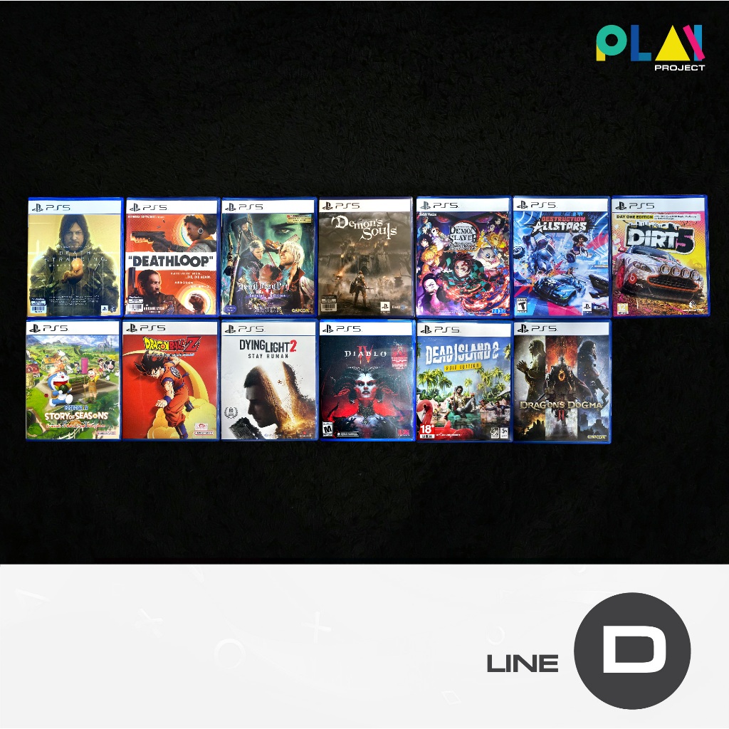 เกม PS5 Playstation5 [มือสอง] [มือ2] (รายชื่อตัวอักษร D ) [มือสอง] [มือ2] [เกม Playstation]