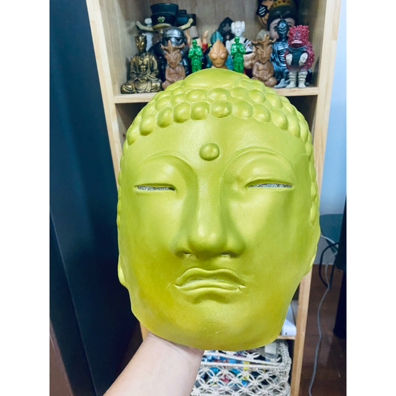หน้ากาก Buddha พระพุทธรูป สวมหัวได้  งานตู้ญี่ปุ่น สภาพสวย มือ1 ราคา 1200บาท - ตั้งโชว์ หรือใส่เล่น ก็ได้