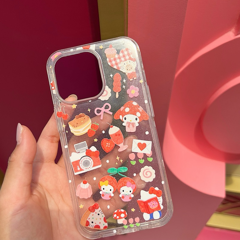 เคสไอโฟน ลาย Sweety strawberry Glitter - iPhone